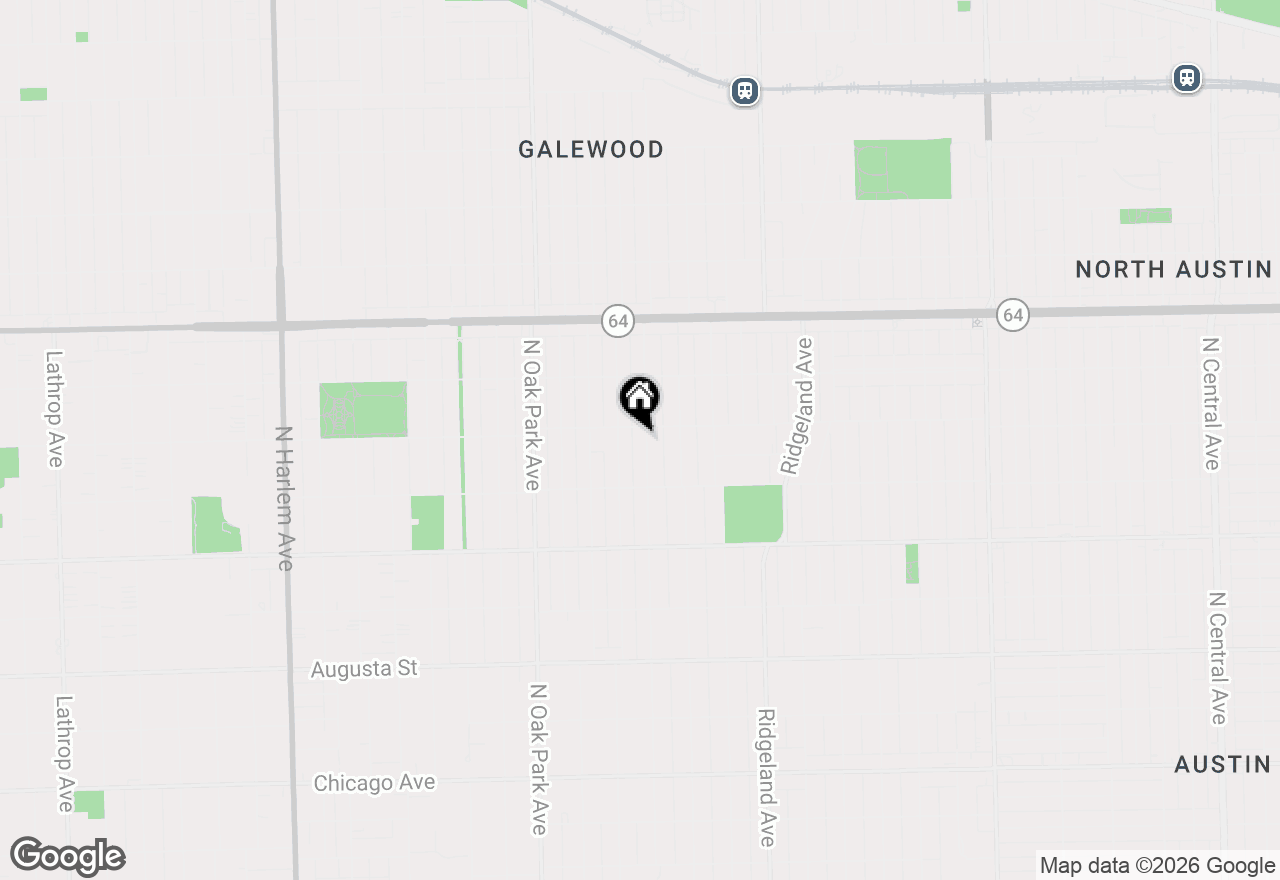 Map of 1041 N East Avenue, Oak Park, IL 60302