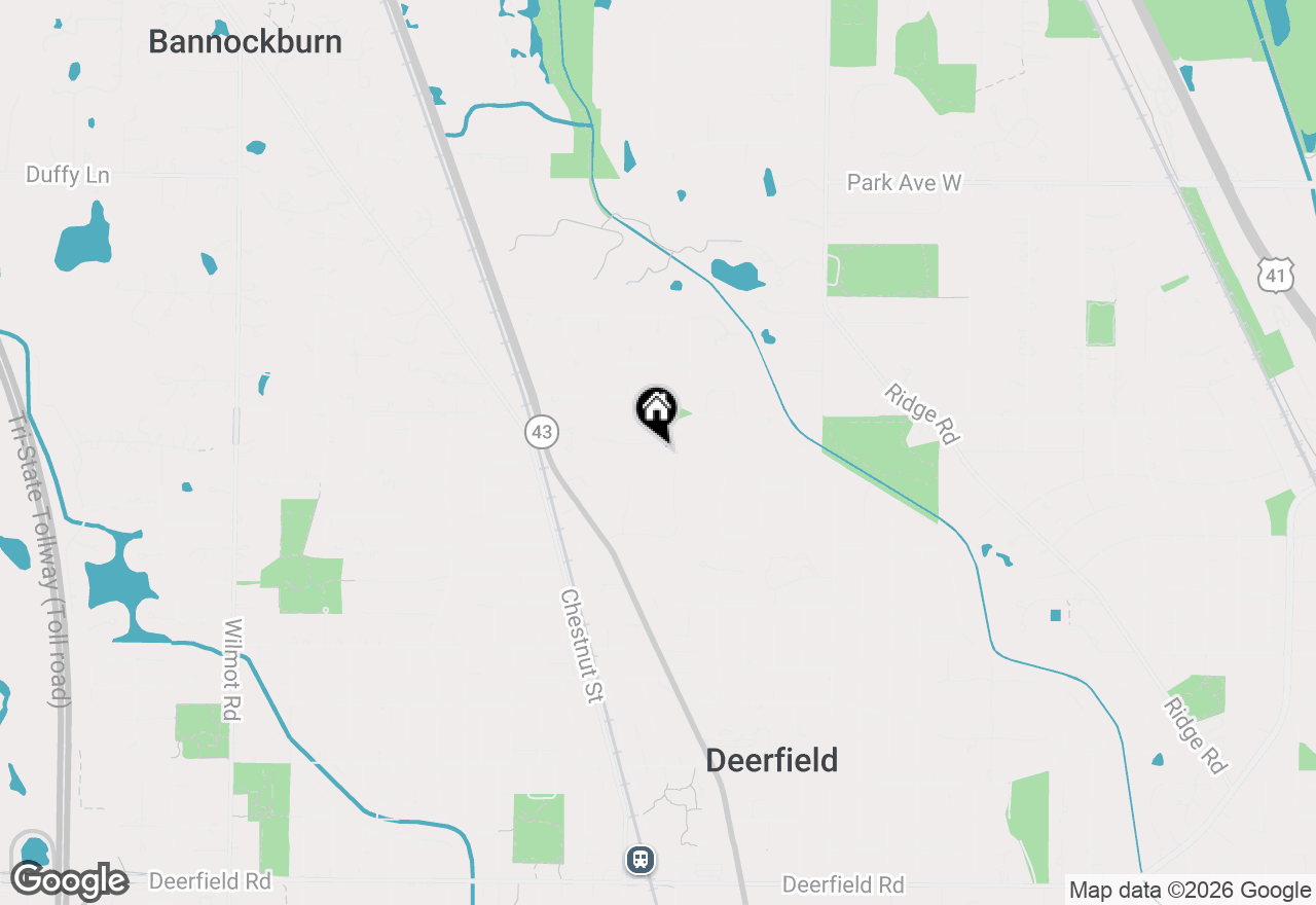 Map of 849 Northwoods Road, Deerfield, IL 60015