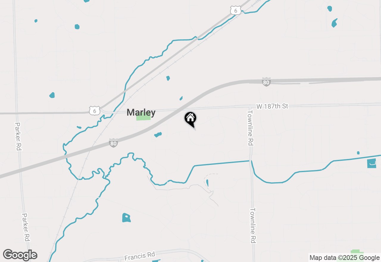 Map of 12344 W Warren Drive, Mokena, IL 60448