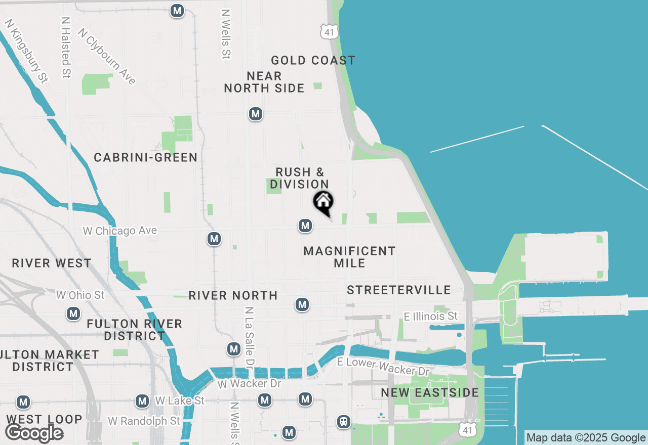 Map of 46 E Chicago Avenue #4E, Chicago, IL 60611