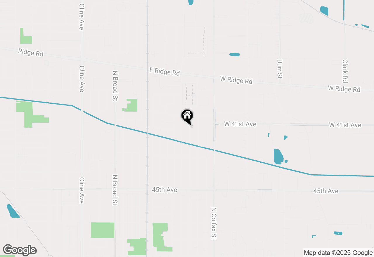 Map of 1234 N Oakwood Street, Griffith, IN 46319