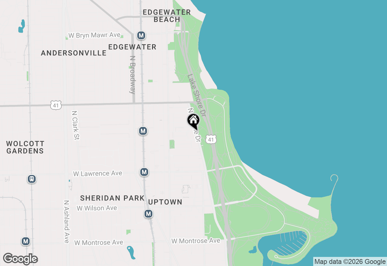 Map of 4980 N Marine Drive #135, Chicago, IL 60640