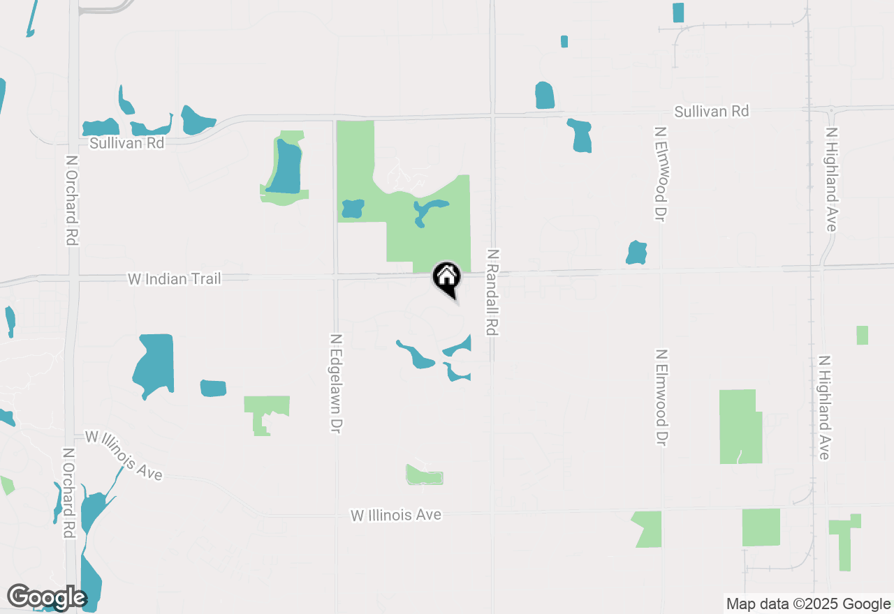 Map of 1135 Newcastle Lane, Aurora, IL 60506