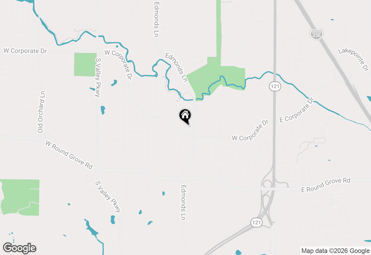 Map of 2069 Whispering Cove, Lewisville, TX 75067