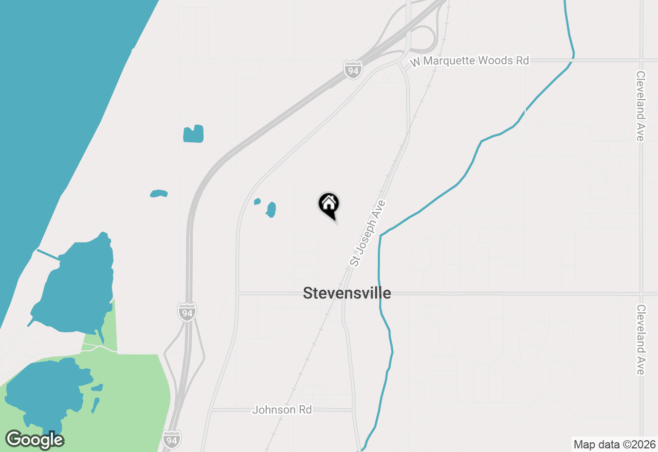 Map of 5477 Fairview Street, Stevensville, MI 49127