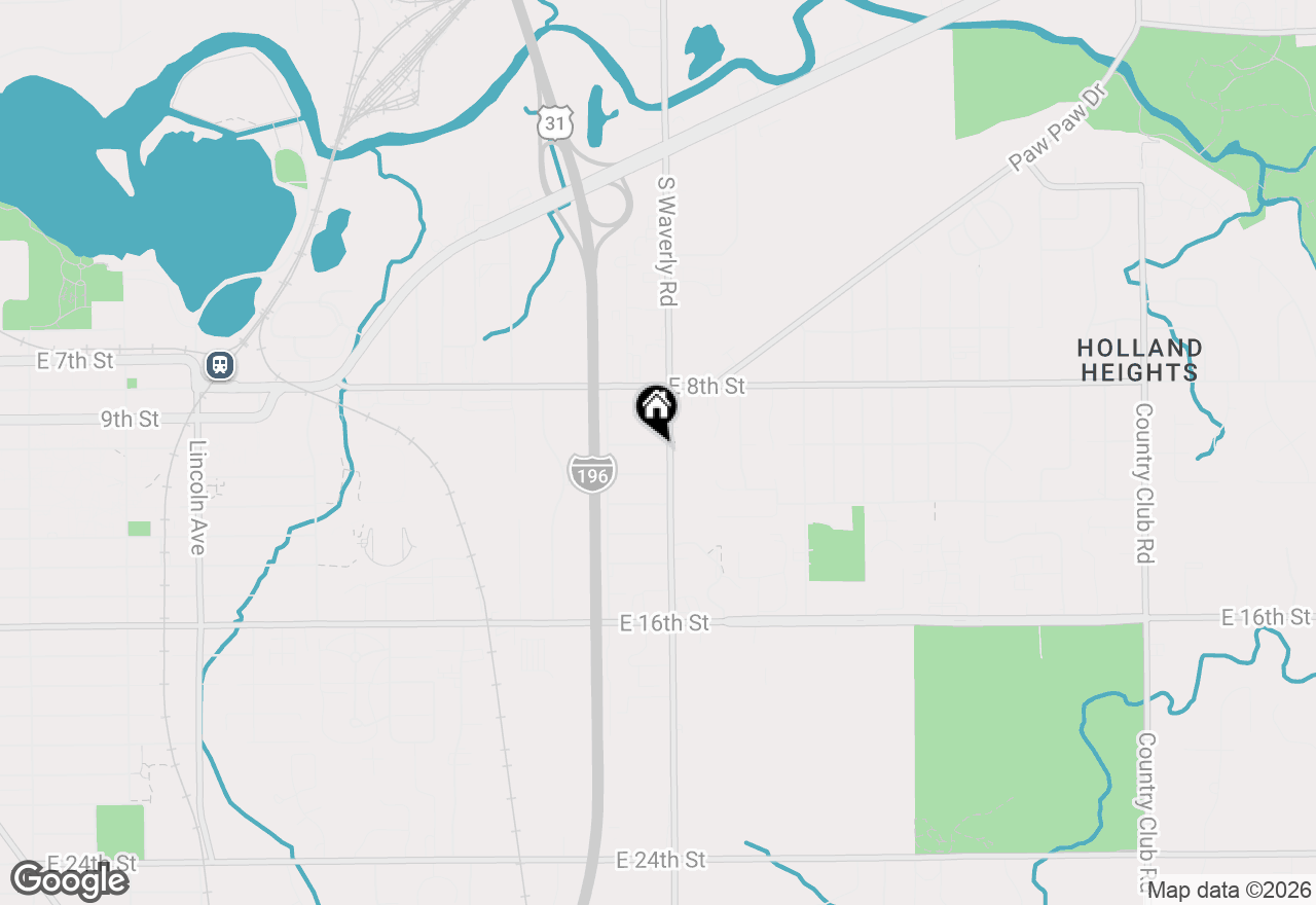 Map of 244 S Waverly Road, Holland, MI 49423