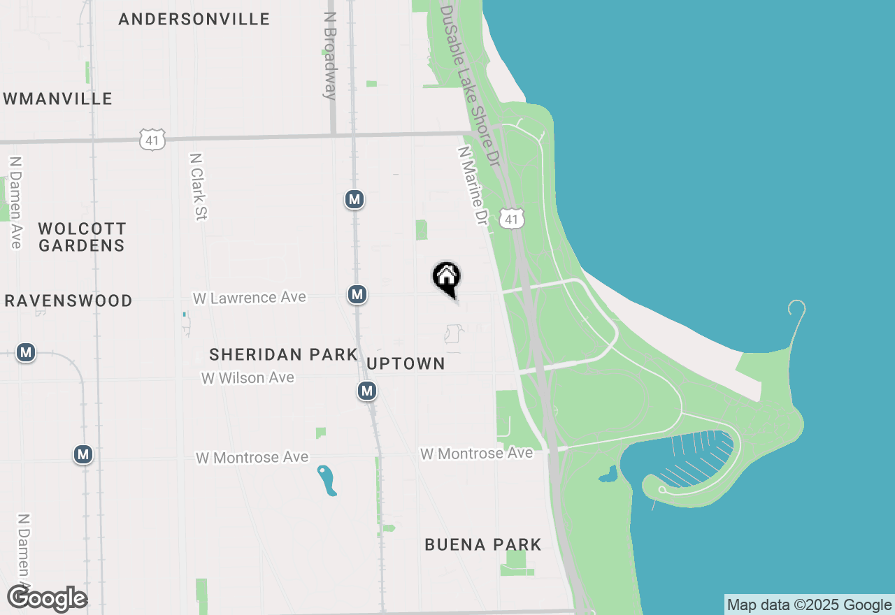 Map of 908 W Lakeside Place #3W, Chicago, IL 60640
