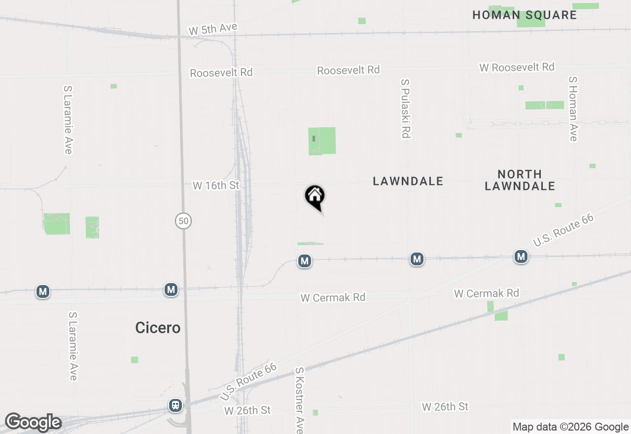 Map of 1808 S Kildare Avenue, Chicago, IL 60623