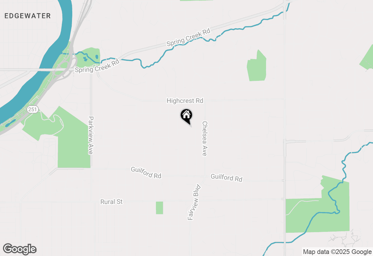 Map of 1419 Roncevalles Avenue, Rockford, IL 61107