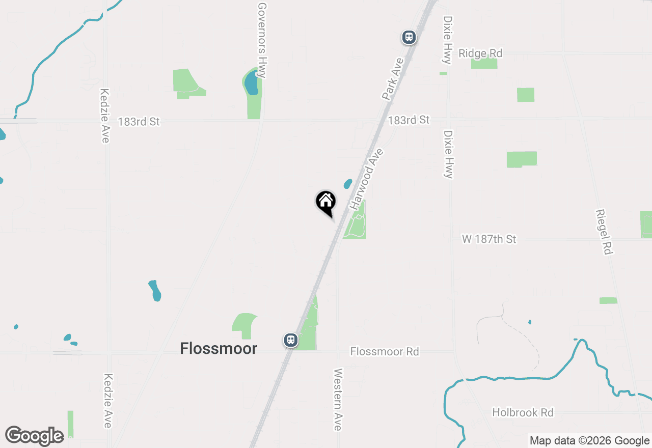 Map of 629 Dundee Avenue, Flossmoor, IL 60422