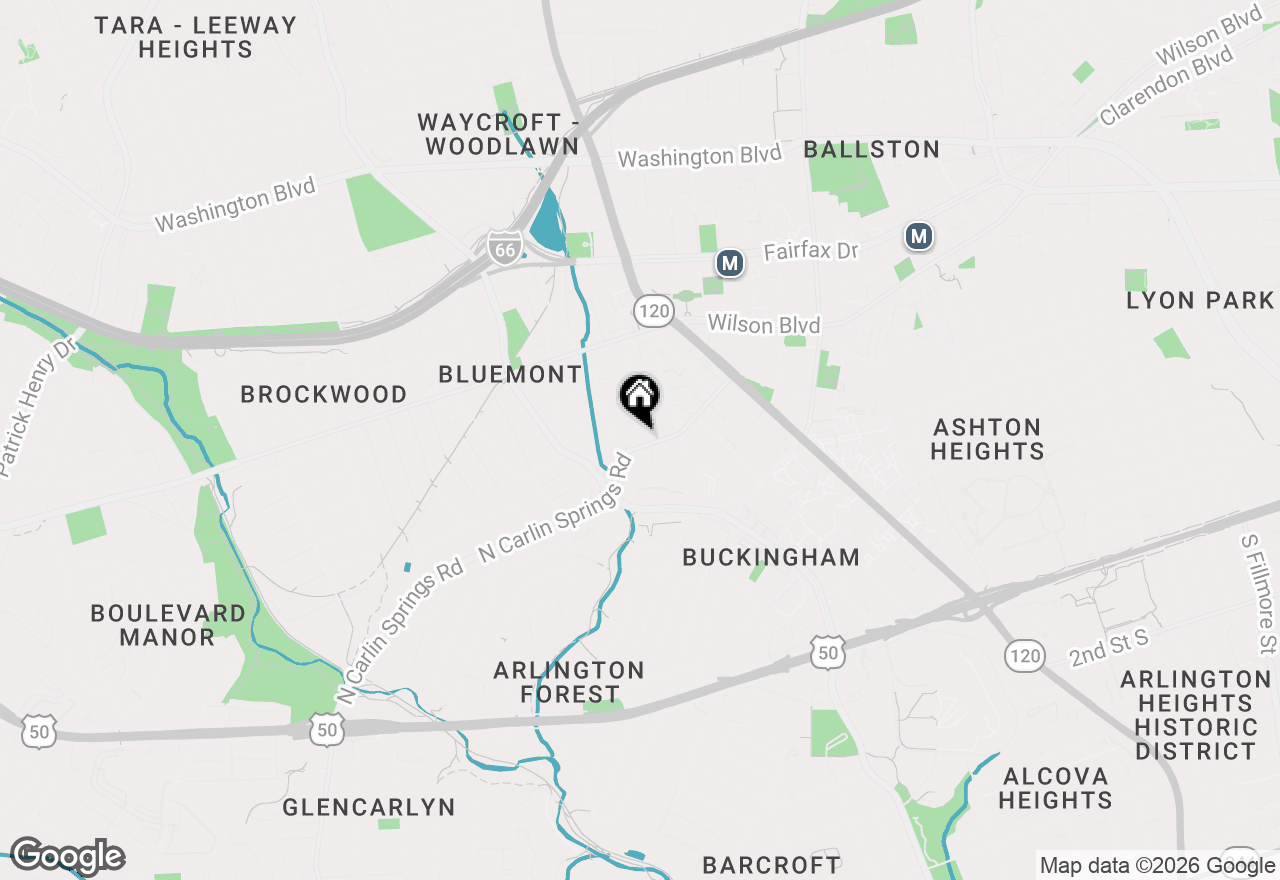Map of 4607 N Carlin Springs Road #A, Arlington, VA 22203