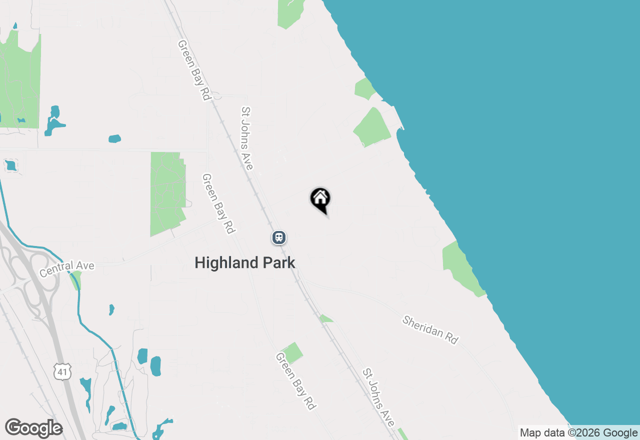 Map of 1762 Linden Avenue, Highland Park, IL 60035