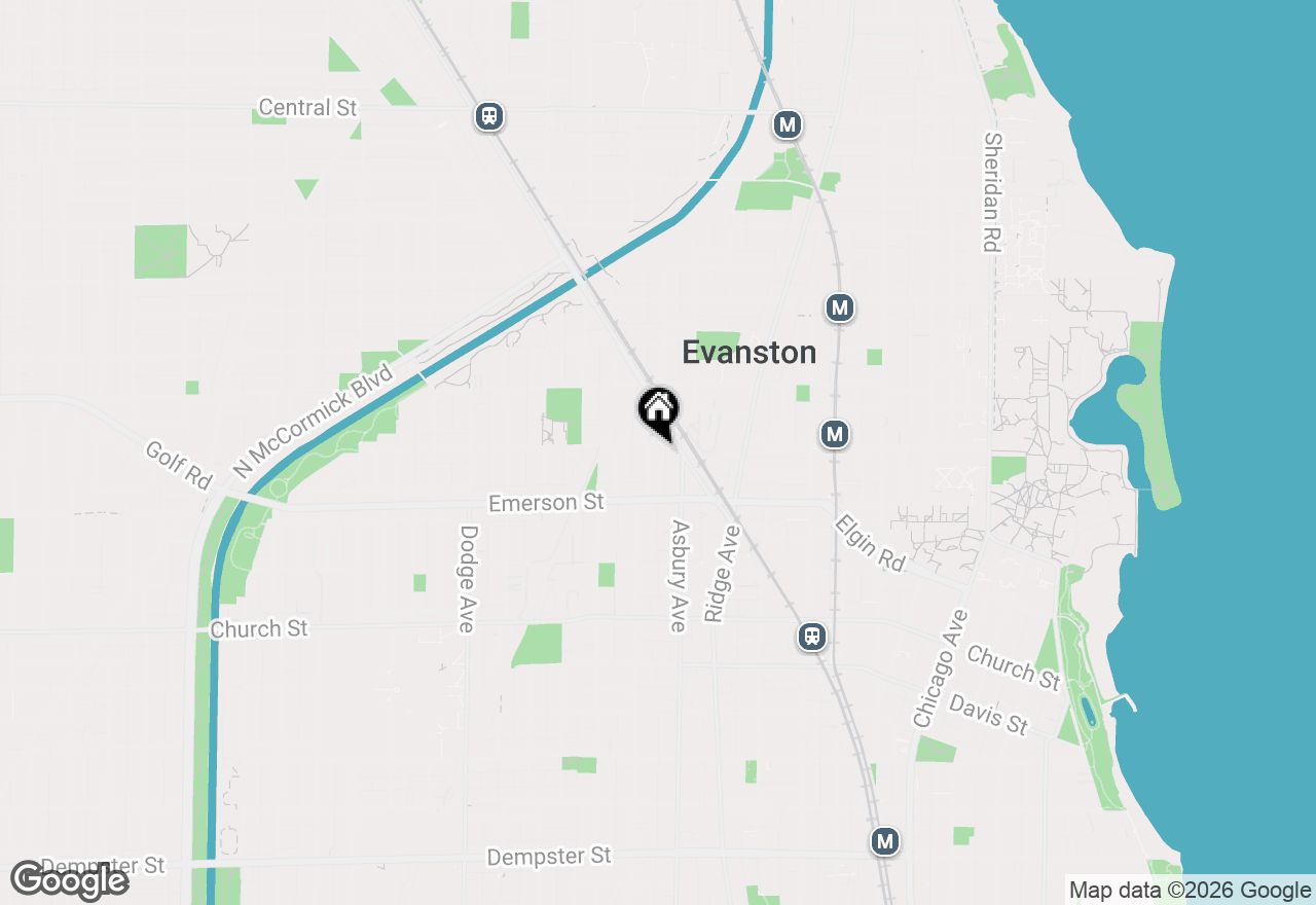 Map of 1941 Wesley Avenue, Evanston, IL 60201