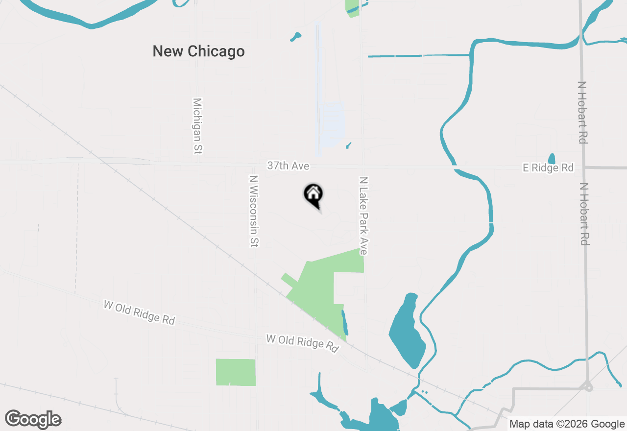 Map of 176 Cressmoor Boulevard, Hobart, IN 46342