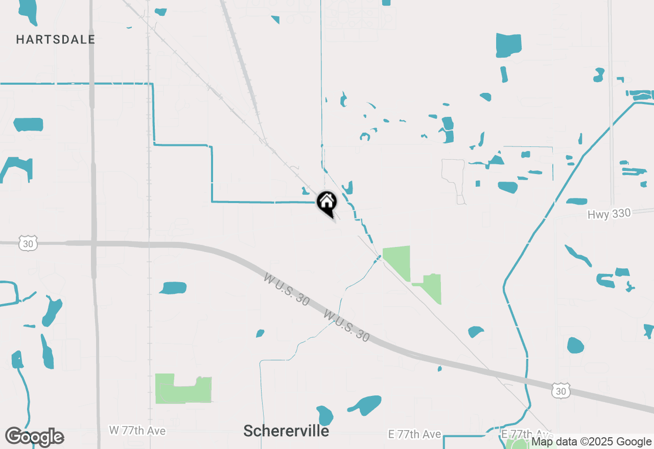Map of 7 E Joliet Street, Schererville, IN 46375