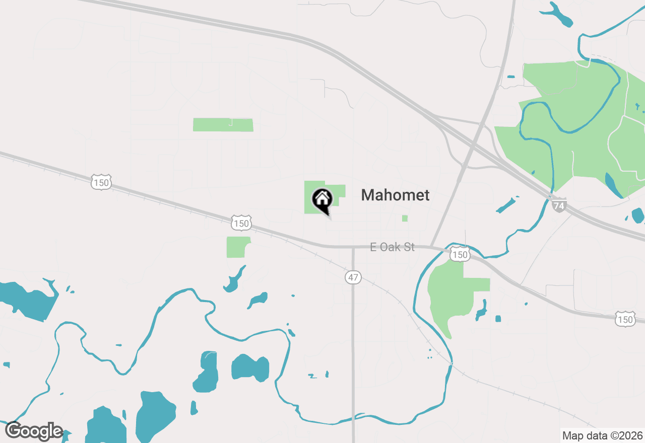 Map of 305 West Street, Mahomet, IL 61853