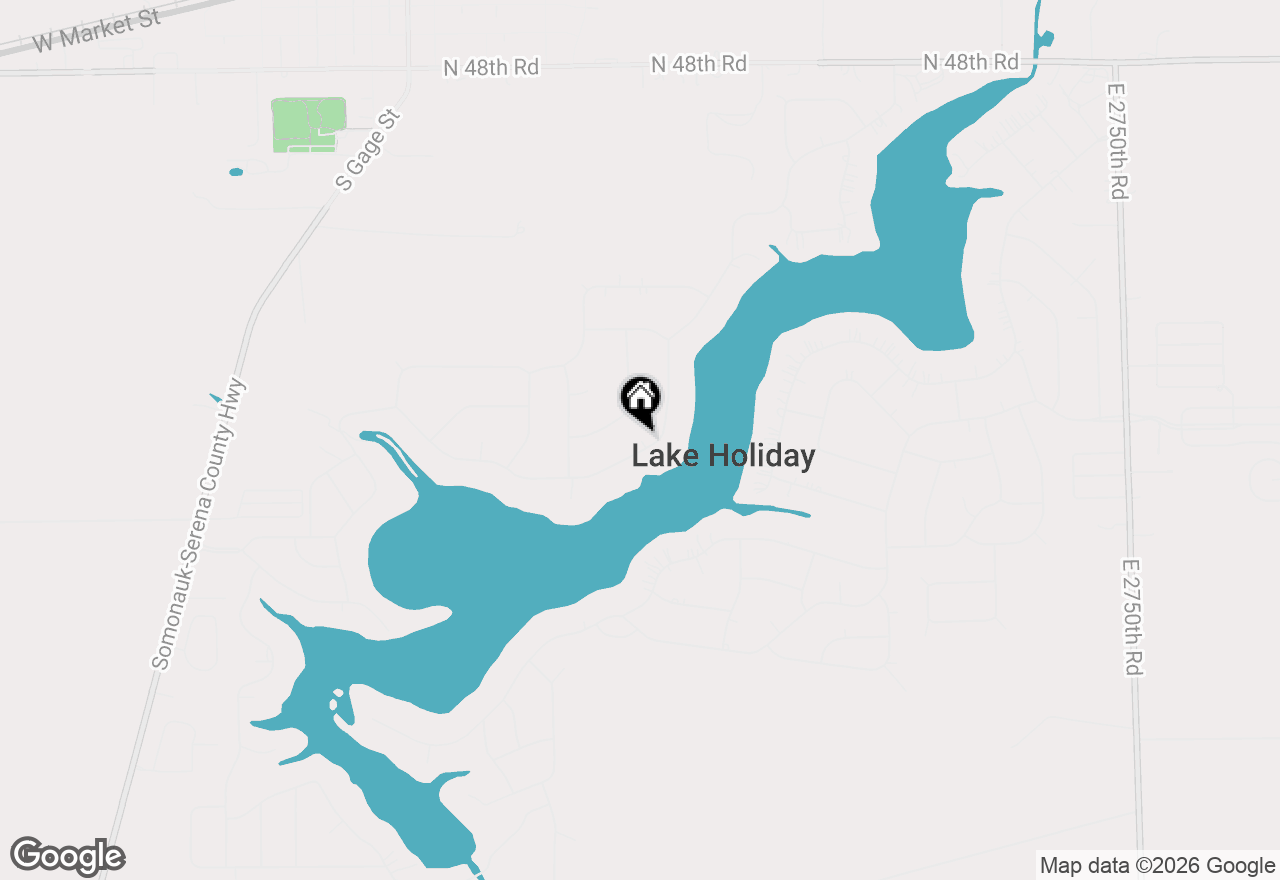 Map of 586 Holiday Drive, Lake Holiday, IL 60552