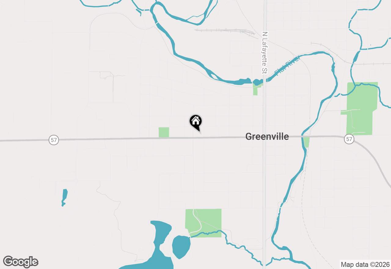 Map of 614 W Washington Street, Greenville, MI 48838