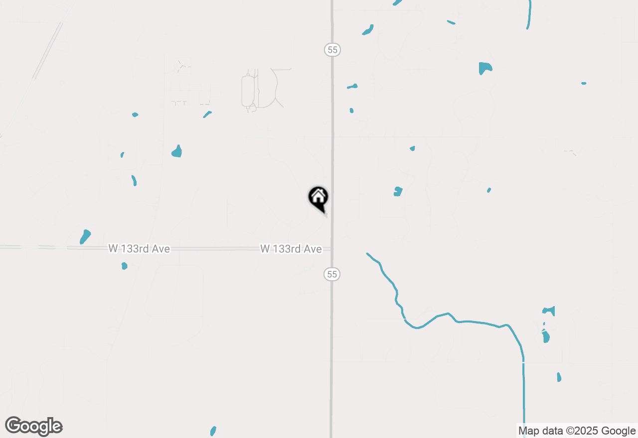 Map of 13192 Hayes Street, Crown Point, IN 46307