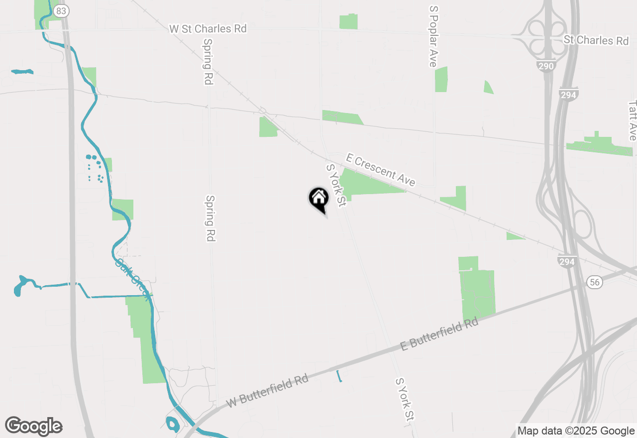 Map of 704 S Euclid Avenue, Elmhurst, IL 60126