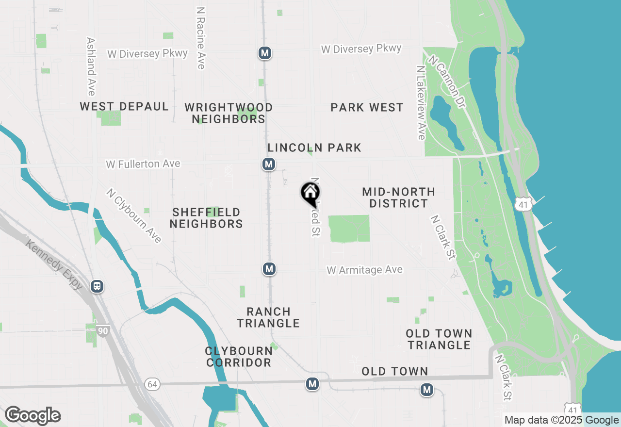 Map of 806 W Webster Avenue, Chicago, IL 60614