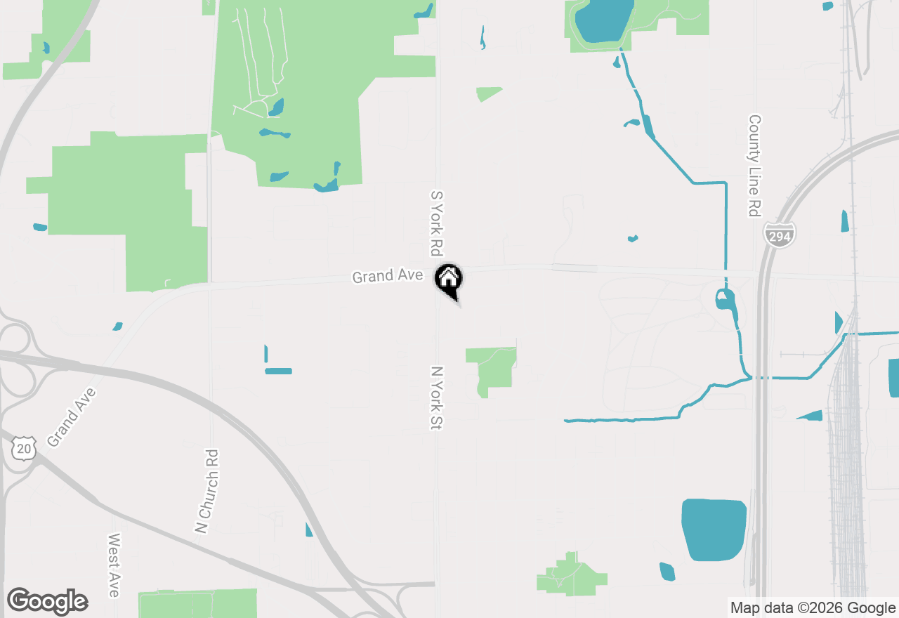 Map of 972 N Virginia Lane, Elmhurst, IL 60126