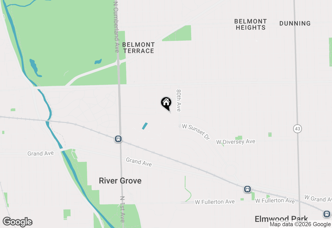 Map of 8035 Oconnor Drive #2E, River Grove, IL 60171