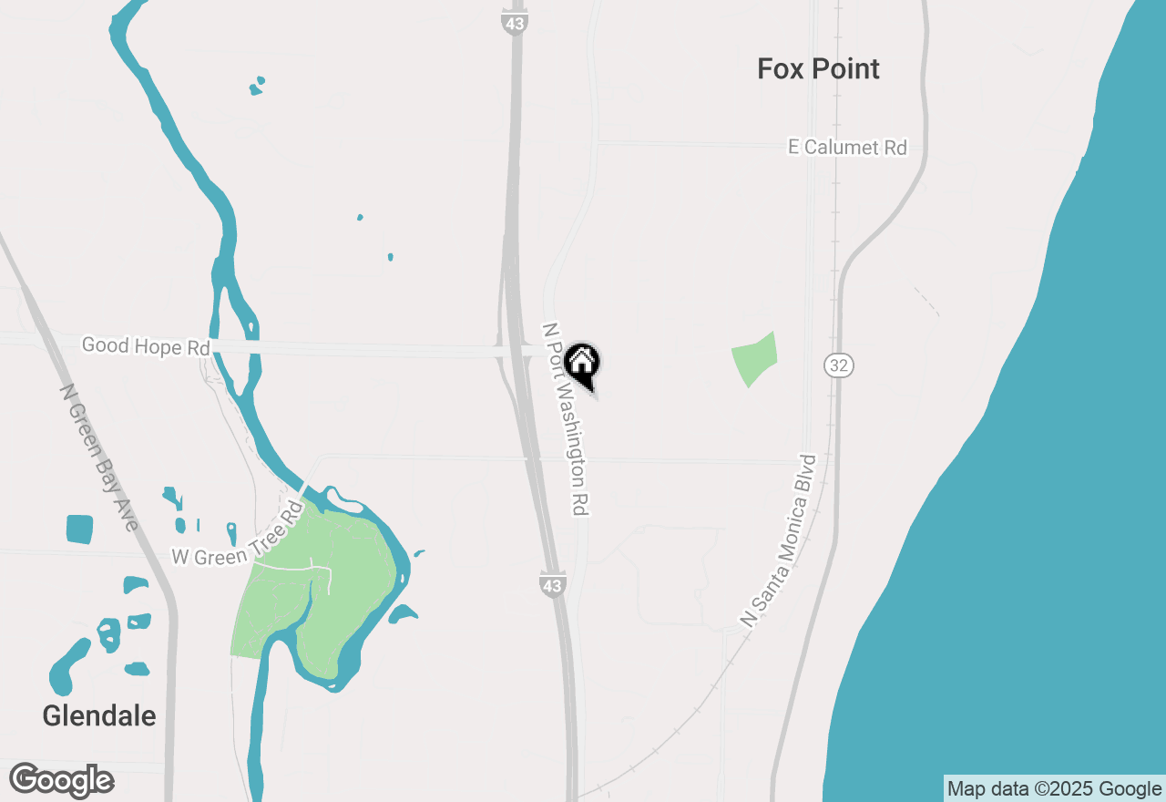 Map of 357 W Sugar Ln, Glendale, WI 53217