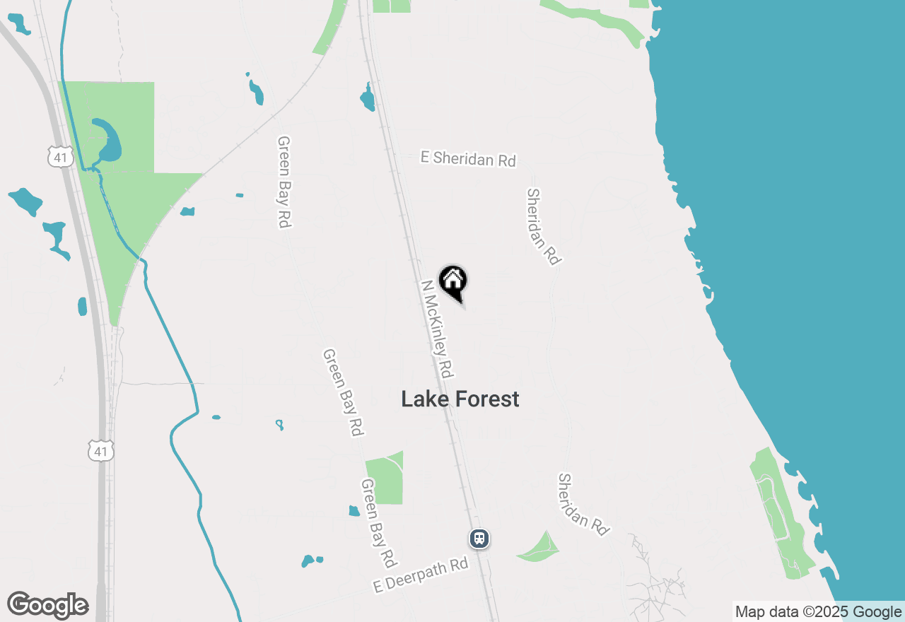 Map of 247 Noble Avenue, Lake Forest, IL 60045