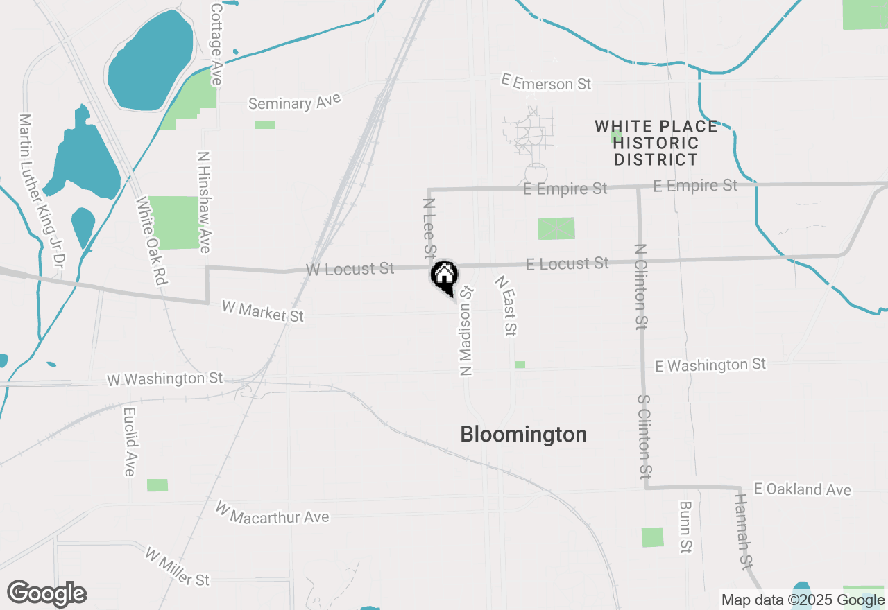 Map of 504 N Roosevelt Avenue, Bloomington, IL 61701