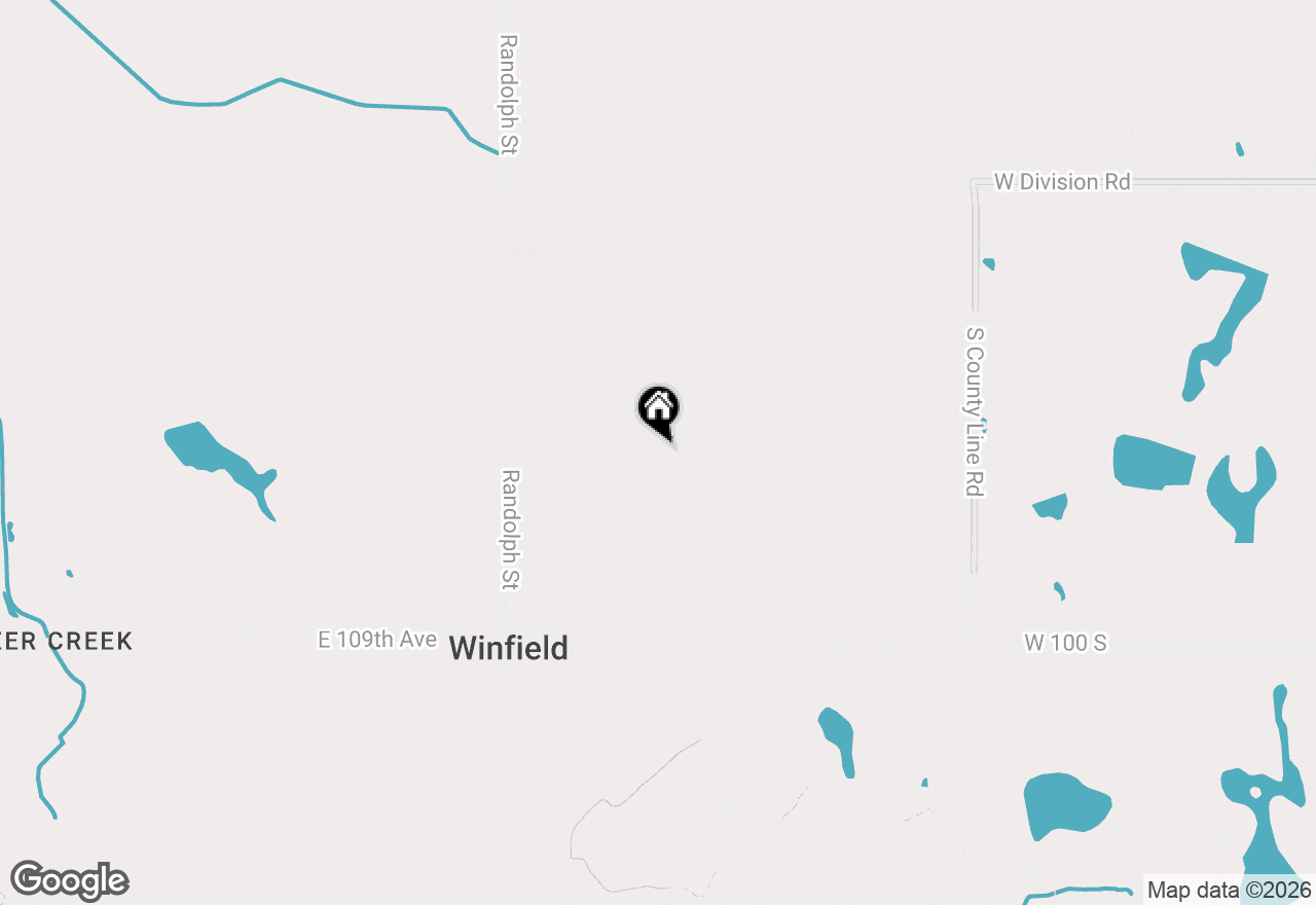 Map of 10588 Erie Drive, Crown Point, IN 46307