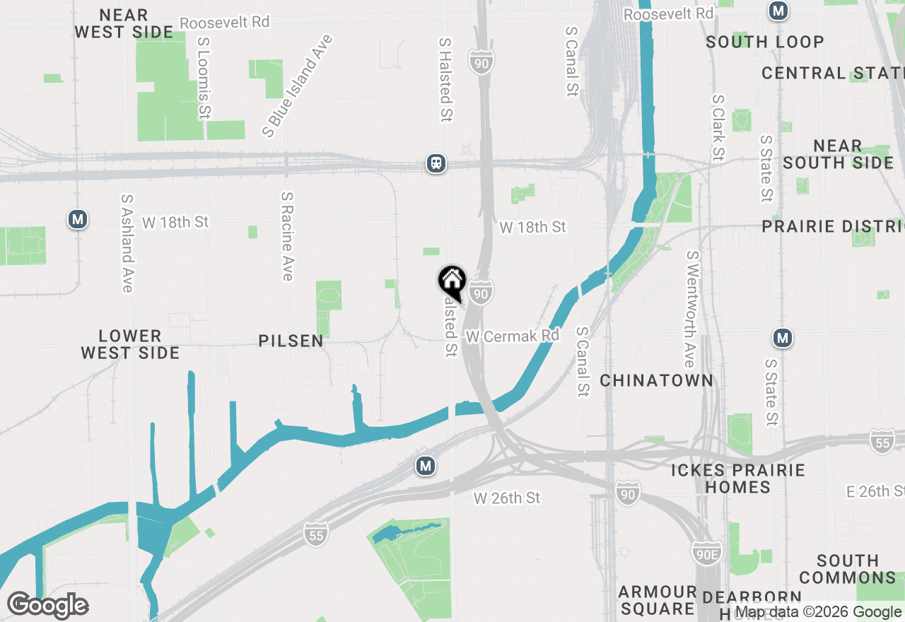 Map of 2111 S Halsted Street #402, Chicago, IL 60608
