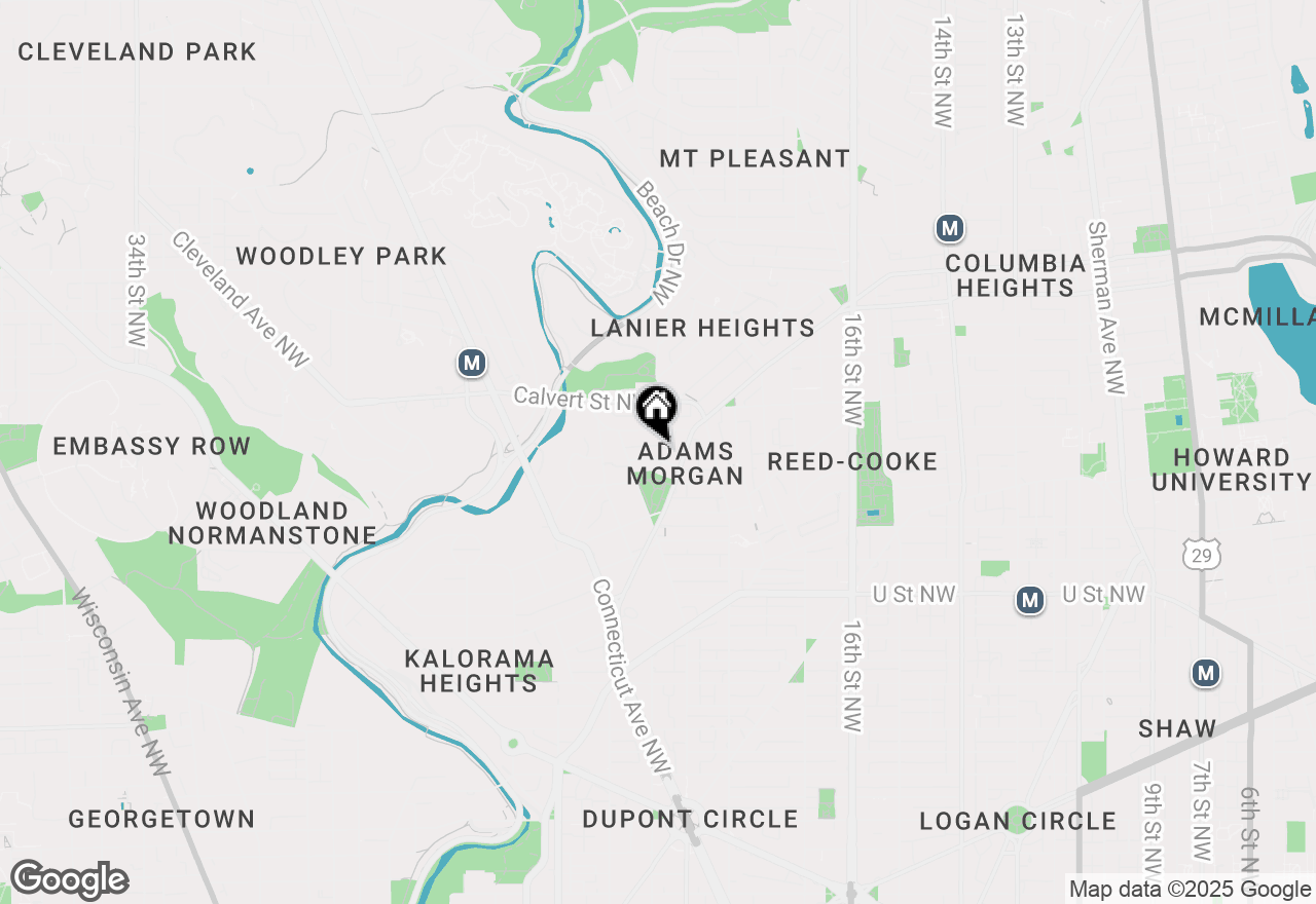 Map of 1843 Mintwood Place Nw #203, Washington, DC 20009