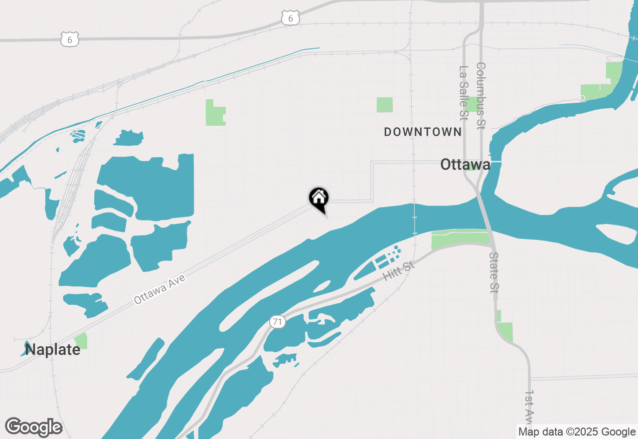 Map of 105 Leland Lane, Ottawa, IL 61350