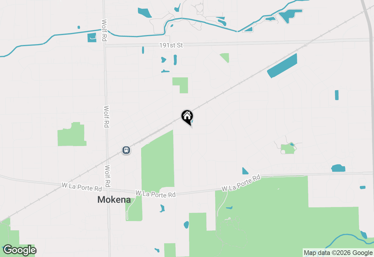 Map of 19602 Swanberg Lane, Mokena, IL 60448