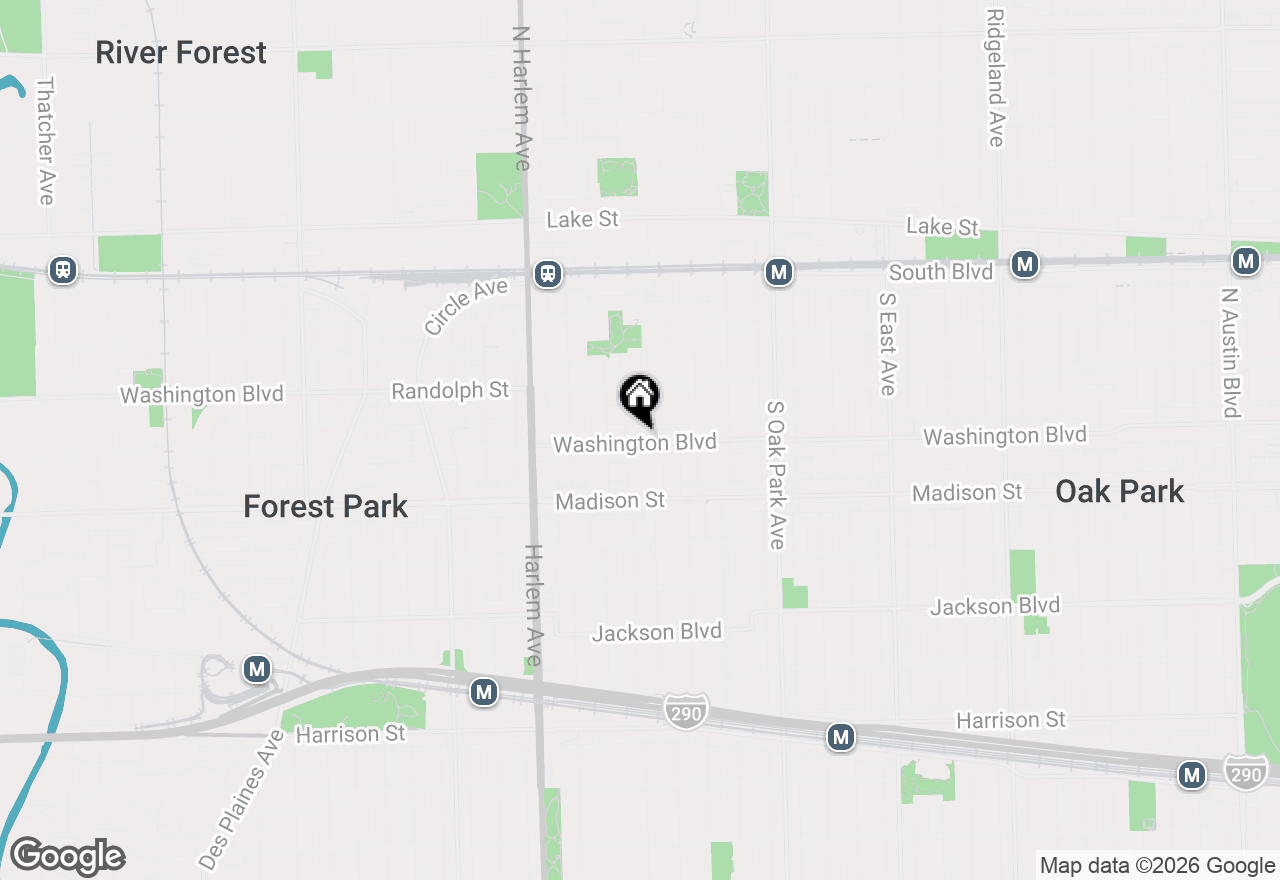 Map of 1008 Washington Boulevard #5, Oak Park, IL 60302