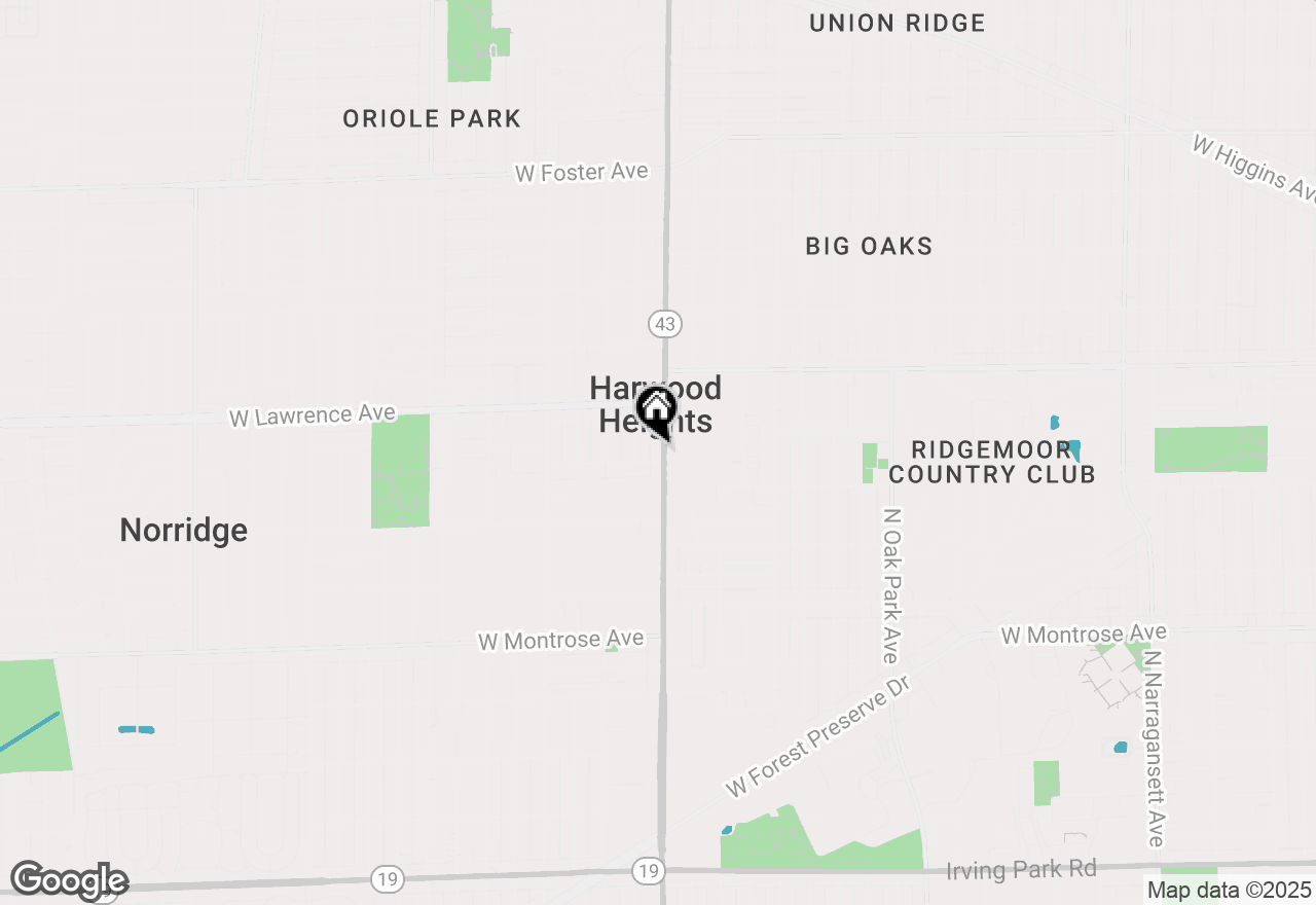 Map of 4700 N Harlem Avenue #406, Harwood Heights, IL 60706
