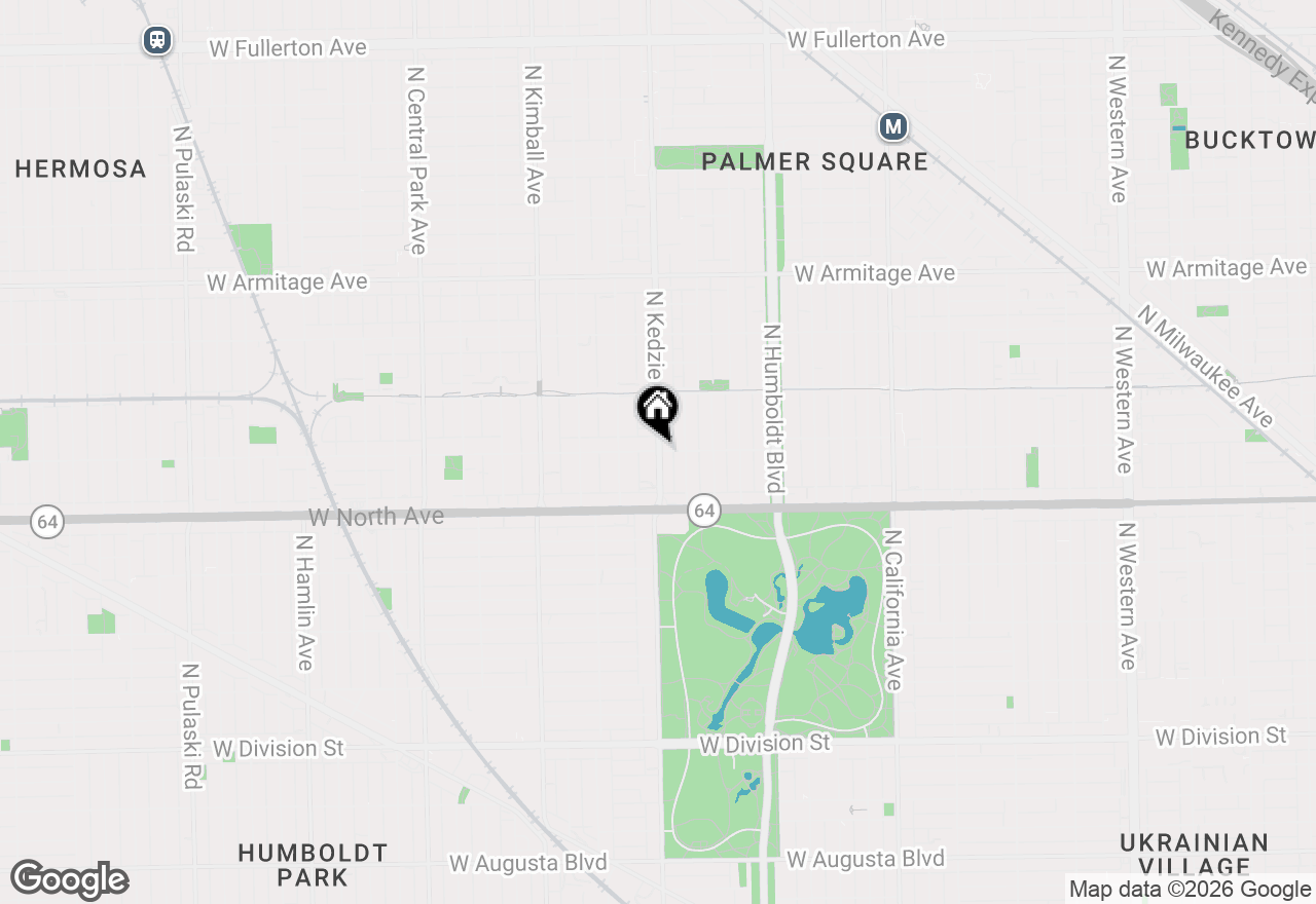 Map of 3201 W Wabansia Avenue #3D, Chicago, IL 60647