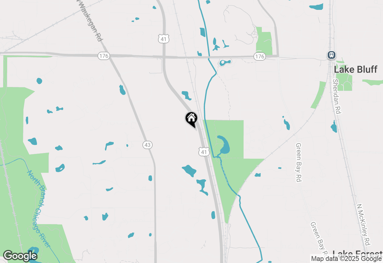 Map of 51 Sherwood Terrace #Q, Lake Bluff, IL 60044