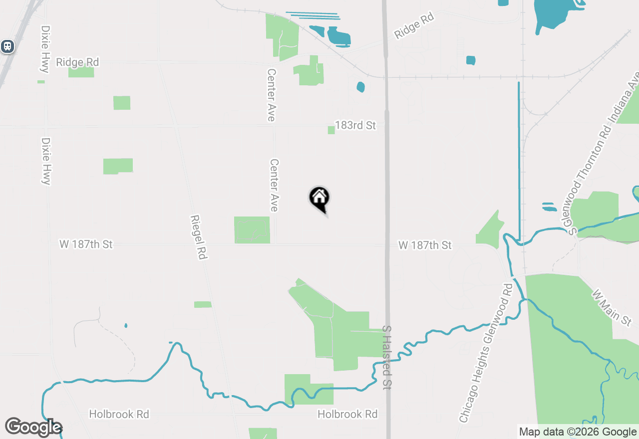 Map of 18604 Carpenter Street, Homewood, IL 60430