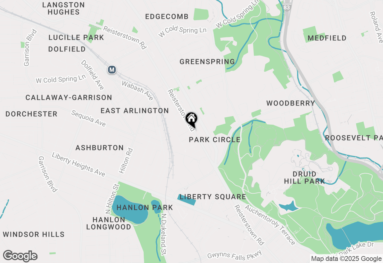 Map of 3616 Reisterstown Road, Baltimore, MD 21215