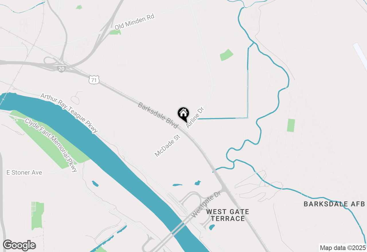 Map of 1131 Airline Drive #E, Bossier City, LA 71112