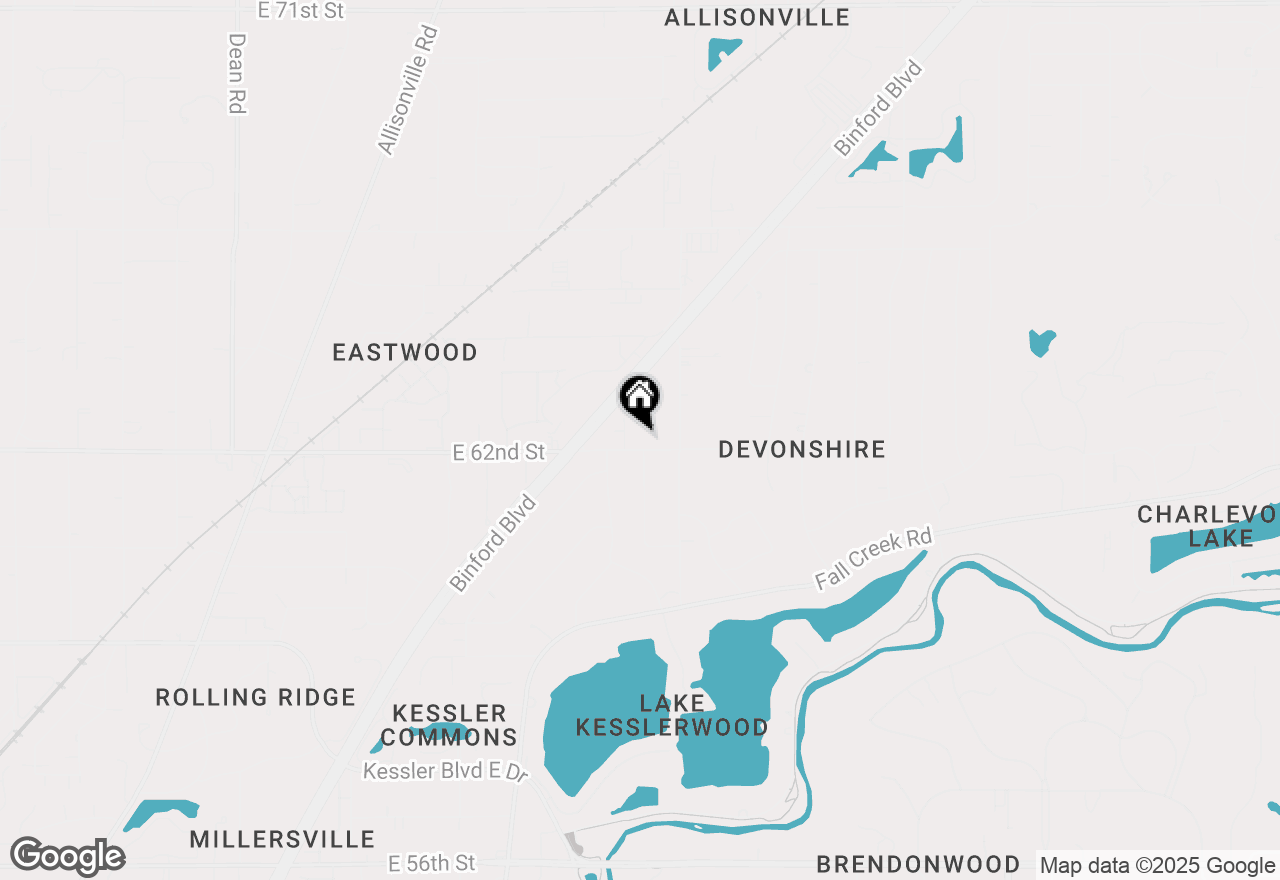 Map of 5206 E 62nd Street, Indianapolis, IN 46220