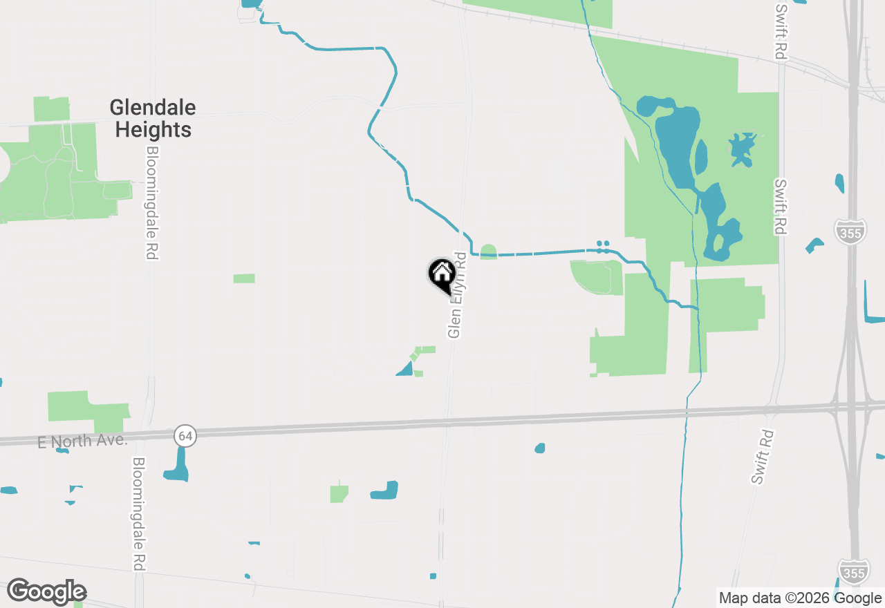 Map of 1352 Glen Ellyn Road, Glendale Heights, IL 60139