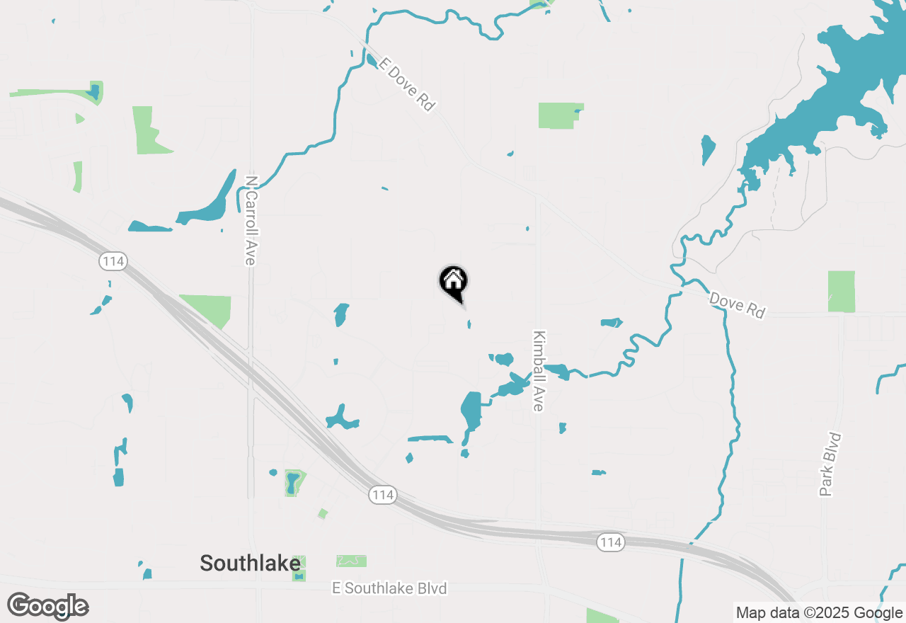 Map of 1901 E Highland Street, Southlake, TX 76092