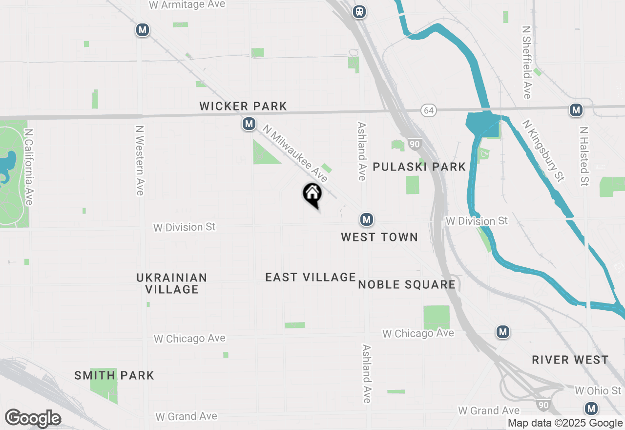 Map of 1755 W Crystal Street #2, Chicago, IL 60622