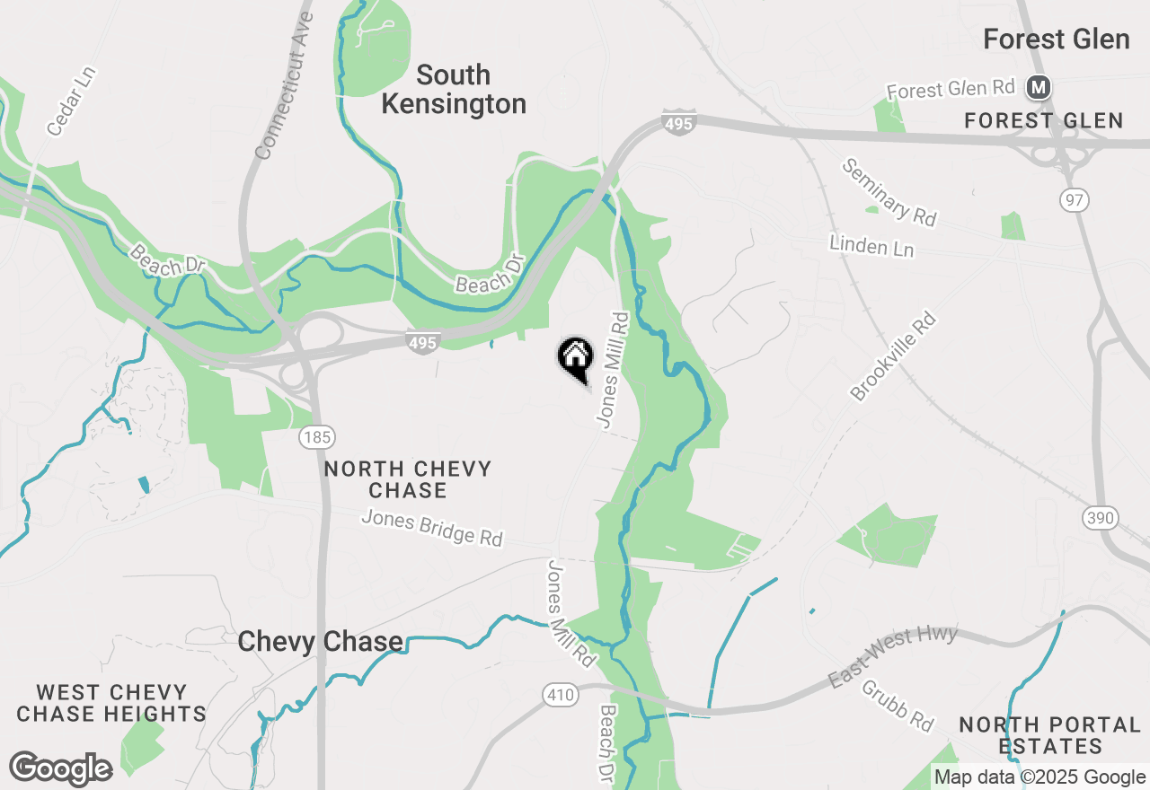 Map of 9004 Levelle Drive, Chevy Chase, MD 20815