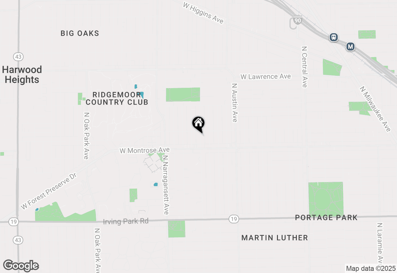 Map of 4442 N Melvina Avenue, Chicago, IL 60630