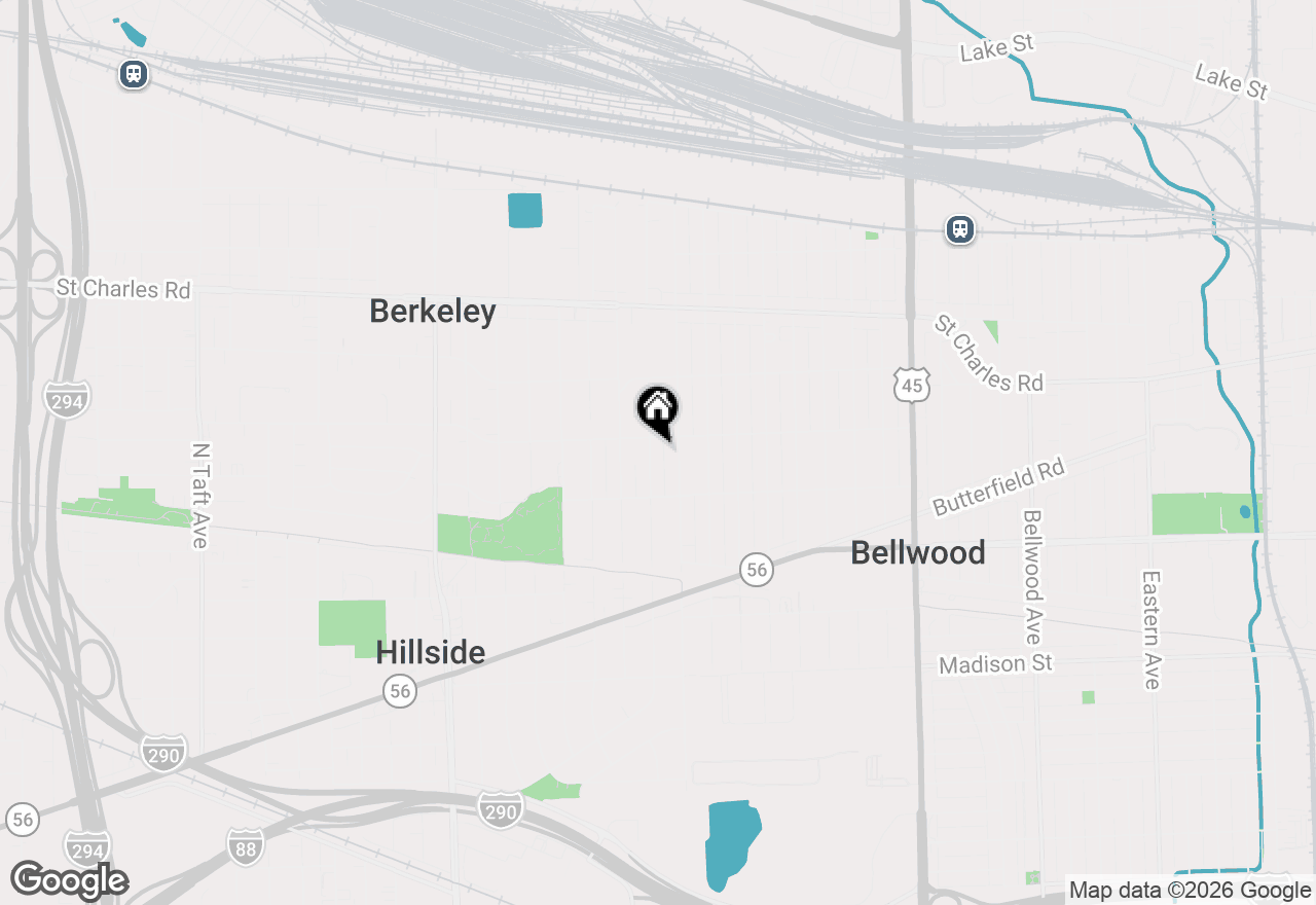 Map of 411 50th Avenue, Bellwood, IL 60104