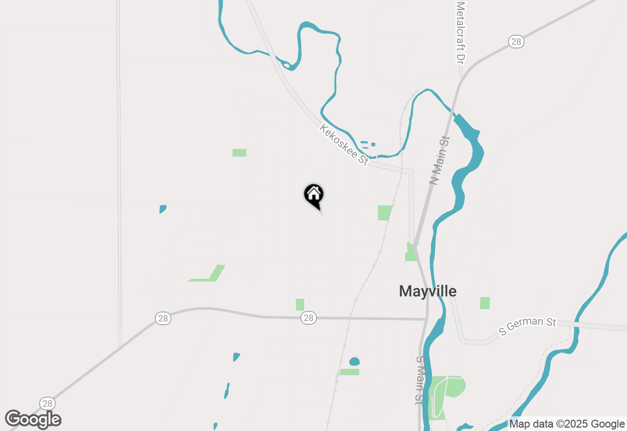 Map of 337 Grand Blvd, Mayville, WI 53050
